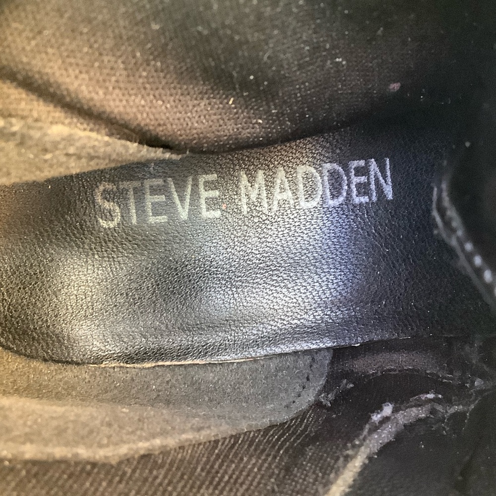 Steve Madden Shiny Black Kids Boots - Picture 16 of 16
